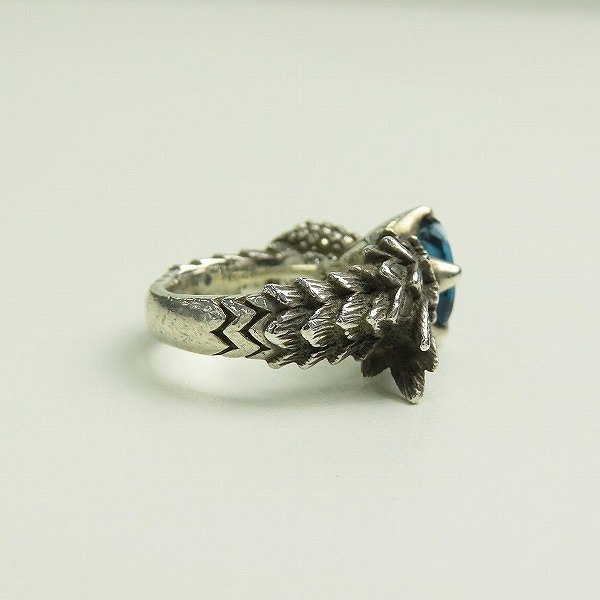 実際に弊社で買取させて頂いたBloody Mary/ブラッディマリー ノア ロンドンブルートパーズ シルバーリング 9号の画像 3枚目