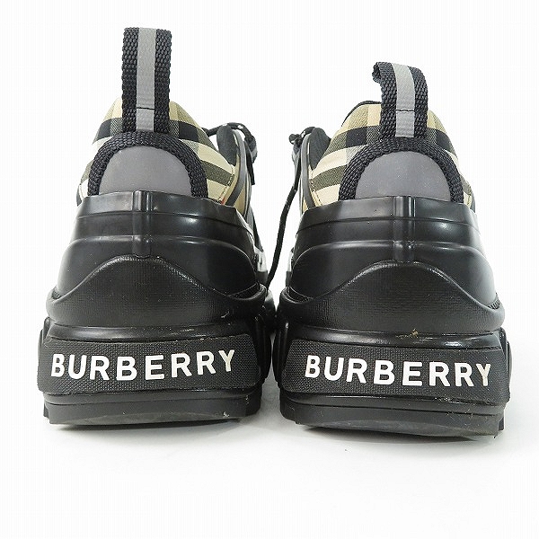 実際に弊社で買取させて頂いたBURBERRY/バーバリー ARTHUR CHECK SNEAKER/アーサーチェックスニーカー/40の画像 1枚目