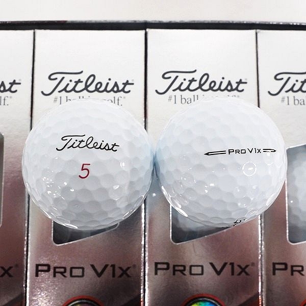 実際に弊社で買取させて頂いた 【未使用】Titleist/タイトリスト PRO V1x ゴルフボール ホワイト 1ダース の画像 1枚目