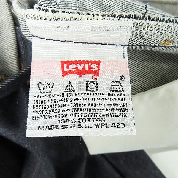 実際に弊社で買取させて頂いたLevi's/リーバイス 501XX 刻印524A デニムパンツ デッドストック 1998年製 W31L36の画像 3枚目