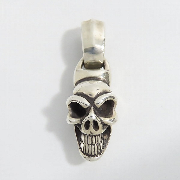 実際に弊社で買取させて頂いたBWL/ビルウォールレザー  Good Luck Skull/グッドラックスカル ペンダント/チャーム ラージの画像 1枚目
