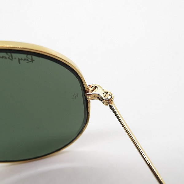 実際に弊社で買取させて頂いたRay-Ban/レイバン B&L/ボシュロム社製 ティアドロップ型 アイウェア/サングラス ゴールド の画像 7枚目
