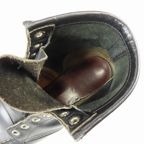 実際に弊社で買取させて頂いたRED WING/レッドウィング 刺繍羽タグ アイリッシュセッターブーツ ブラック/7.5Eの画像 4枚目