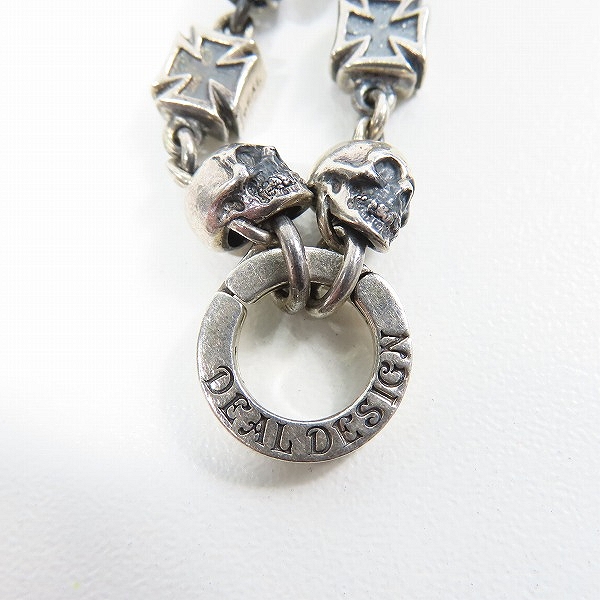 実際に弊社で買取させて頂いたDEAL DESIGN/ディールデザイン スカルズ＆クロスチェーンネックレスの画像 1枚目