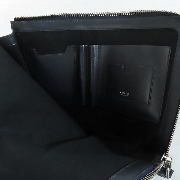 実際に弊社で買取させて頂いたTOM FORD/トムフォード レザー クラッチバッグ/セカンドバッグの画像 3枚目