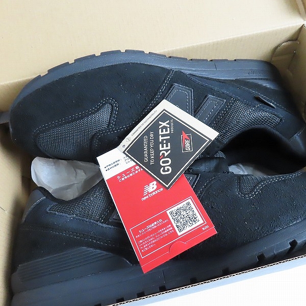 実際に弊社で買取させて頂いた【未使用】New Balance/ニューバランス United Arrows別注 996 GORE-TEX "Black"CM996XU2/27の画像 8枚目