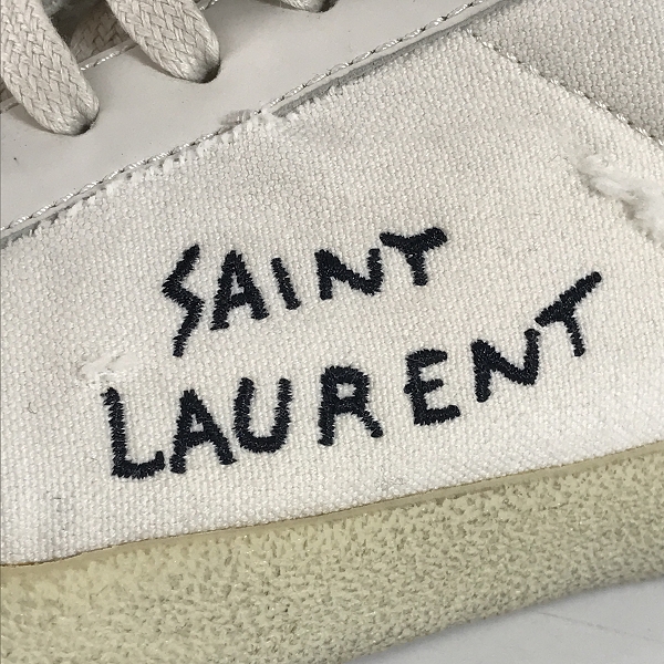 実際に弊社で買取させて頂いたSAINT LAURENT PARIS/サンローランパリ ローカット キャンバス ダメージ加工/VU471827/41の画像 6枚目