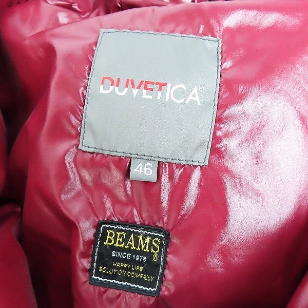 実際に弊社で買取させて頂いたDUVETICA×BEAMS/デュベティカ×ビームス ダウンジャケット U.2250.00.B-1035R/46の画像 2枚目