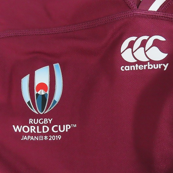 実際に弊社で買取させて頂いたCANTERBURY/カンタベリー 2019年 ラグビーワールドカップ ジョージア代表 ラグビージャージ VWR39006 /Mの画像 5枚目