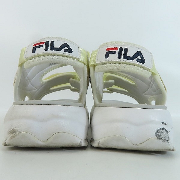 実際に弊社で買取させて頂いたFILA/フィラ DISRUPTOR SANDAL WHITE 19SS-S ディスラプター サンダル F0304-2001/26の画像 1枚目