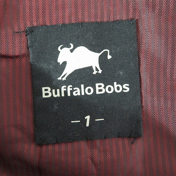 実際に弊社で買取させて頂いたBuffalo Bobs/バッファローボブス ゴートレザー テーラードジャケット/1の画像 2枚目