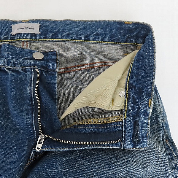実際に弊社で買取させて頂いたUNDERCOVERISM/アンダーカバーイズム 12SS openstrings期 サーマル ドッキング ひざホール コンビ スリム セルビッチデニム/I4503-2/2の画像 4枚目