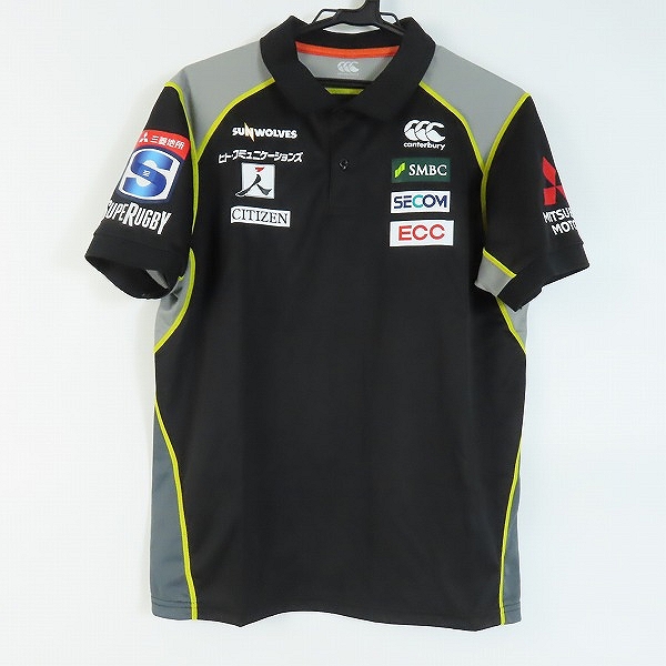 実際に弊社で買取させて頂いたCANTERBURY/カンタベリー SUNWOLVES/サンウルブズ メディアポロシャツ R30006SR /L