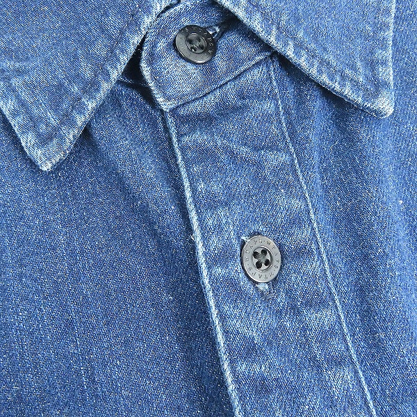 実際に弊社で買取させて頂いたWTAPS/ダブルタップス 21AW LP/LS/COTTON.DENIM/ロングスリーブ シャツ 212WVDT-SHM05/01の画像 5枚目