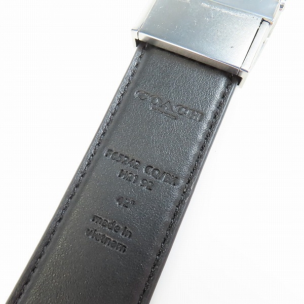 実際に弊社で買取させて頂いたCOACH/コーチ ミニシグネチャー レザーベルト の画像 1枚目