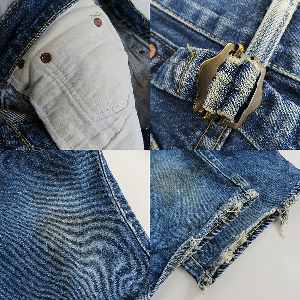 実際に弊社で買取させて頂いたLevi’s/リーバイス 702-XX 刻印J22 ビッグE 赤耳 日本製 デニムパンツ /W36L36の画像 7枚目