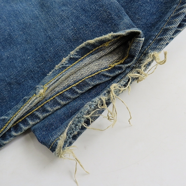 実際に弊社で買取させて頂いたLEVI'S/リーバイス S702XX 刻印J22 日本製  シンチバック ボタンフライ デニムパンツ/W36L36の画像 6枚目