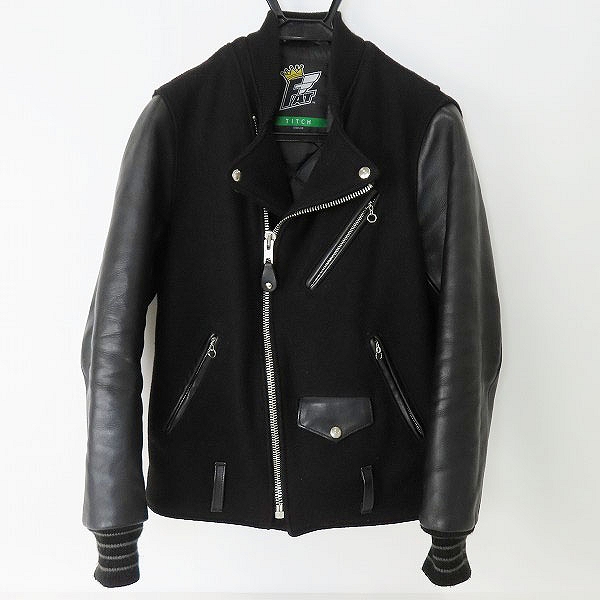 実際に弊社で買取させて頂いたSCHOTT/ショットワンスター FAT別注 切り返し袖革ウールJK 7390/34