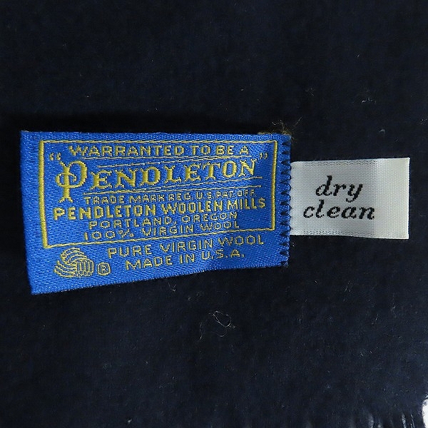 実際に弊社で買取させて頂いたPENDLETON/ペンドルトン 70s/USA製/ヴィンテージ ウールマフラー の画像 1枚目