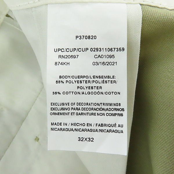 実際に弊社で買取させて頂いた【未使用】Dickies/ディッキーズ 874 パンツ ボトムス/32×32の画像 3枚目