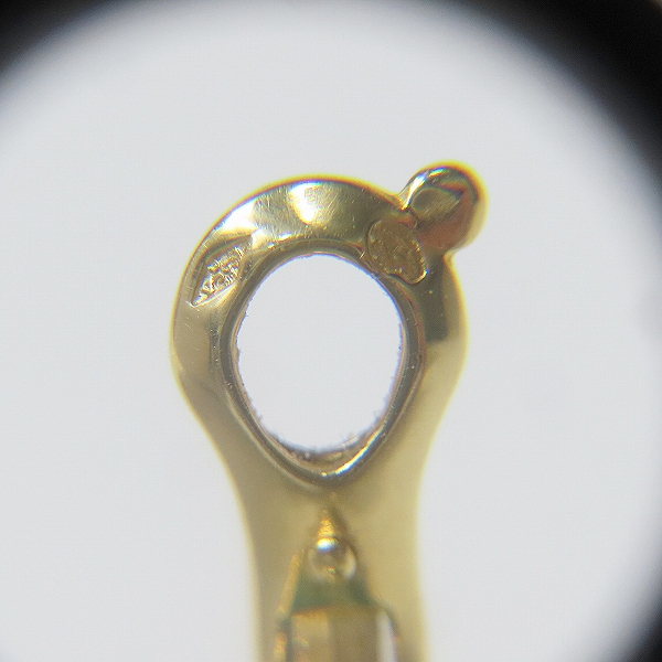 実際に弊社で買取させて頂いたVan Cleef＆Arpels/ヴァンクリーフ&アーペル K18YG/イエローゴールド ヴィンテージアルハンブラ マラカイト ピアスの画像 6枚目