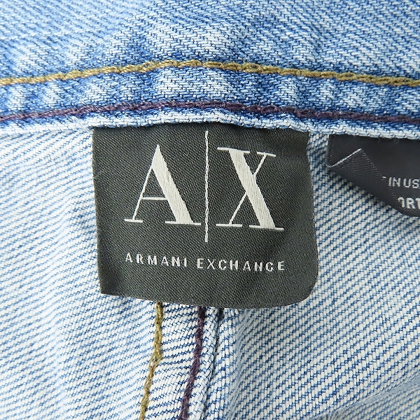 実際に弊社で買取させて頂いた【JPタグ】ARMANI EXCHANGE/アルマーニエクスチェンジ ダメージ加工 デニムパンツ/30の画像 3枚目