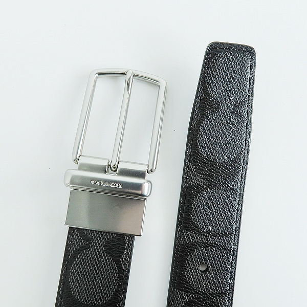 実際に弊社で買取させて頂いたCOACH/コーチ シグネチャー柄ベルト F65242の画像 1枚目
