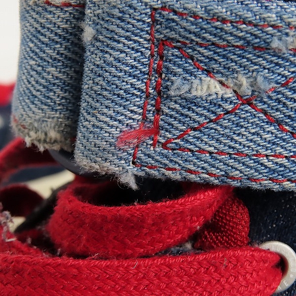 実際に弊社で買取させて頂いたNIKE/ナイキ LEVI'S/リーバイス AIR FORCE 1 HIGH カスタムシューズ/CJ4383-994/27の画像 8枚目