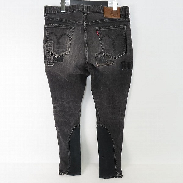 実際に弊社で買取させて頂いたglamb/グラム Poly Pants ポリーデニムパンツ リペア加工 /3の画像 1枚目