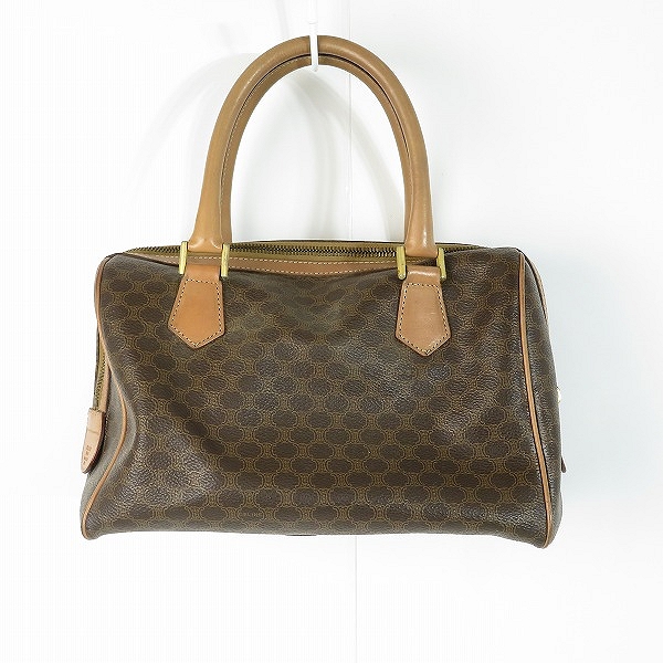 実際に弊社で買取させて頂いたCELINE/セリーヌ マカダム柄 ハンドバッグ/ミニボストンバッグ PVCレザーの画像 1枚目