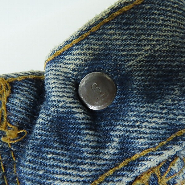 実際に弊社で買取させて頂いたLevis/リーバイス 501 ヴィンテージ 66前期 刻印6 スモールe ボタンフライ デニムパンツ W32L30の画像 6枚目