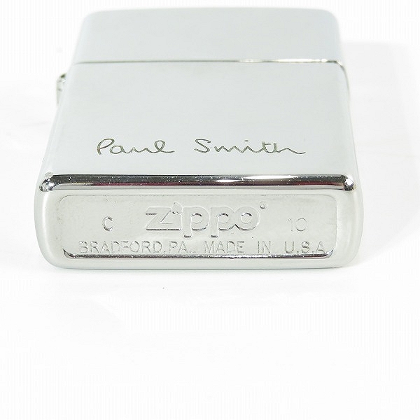 実際に弊社で買取させて頂いたZIPPO/ジッポー Paul Smith/ポールスミス 鏡面加工 10年製の画像 3枚目