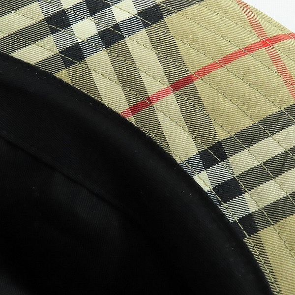 実際に弊社で買取させて頂いた【JPタグ】BURBERRY/バーバリー 2 PANEL BUCKET HAT CHECK チェック バケットハット 8026927/XLの画像 7枚目