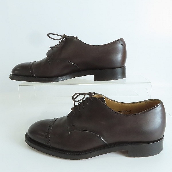 実際に弊社で買取させて頂いたJOSEPH CHANEY/ジョセフ チーニー ASTWELL MOCHA BURNISHED パンチドキャップトゥ シューズ/11326/7の画像 3枚目