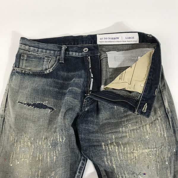 実際に弊社で買取させて頂いたNEIGHBORHOOD/ネイバーフッド 22SS SAVAGE . DP NARROW / C-PT デニムパンツ INDIGO 221XBNH-PTM09/Lの画像 6枚目