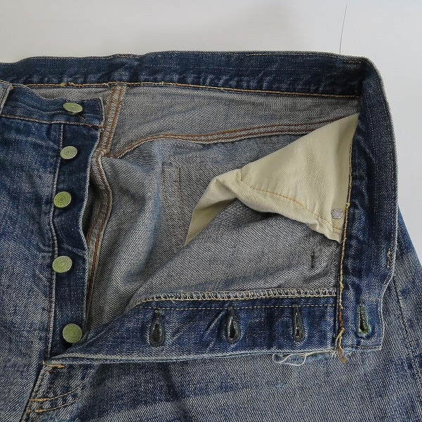 実際に弊社で買取させて頂いたLEVIS/リーバイス ヴィンテージ オリジナル 50s～60s 501 BIG E Wネーム デニムパンツの画像 7枚目