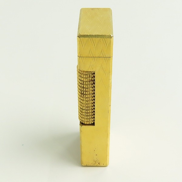 実際に弊社で買取させて頂いたdunhill/ダンヒル サイドローラー 総柄 ゴールドカラー ガスライターの画像 3枚目