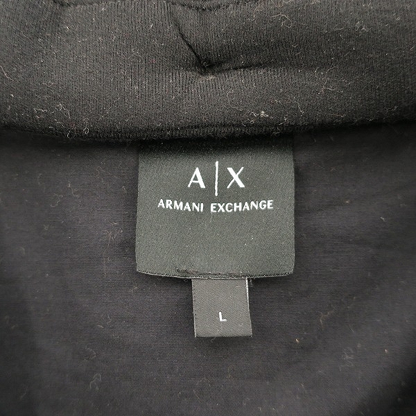 実際に弊社で買取させて頂いたARMANI EXCHANGE/アルマーニエクスチェンジ 2WAYフーディジャージージャケット フードロゴ 3gzmgc zj3bz/Lの画像 2枚目