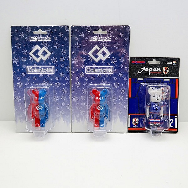 実際に弊社で買取させて頂いた【未開封】MEDICOM TOY/メディコムトイ BE@RBRICK/ベアブリック コラントッテ/JFA 3点セット