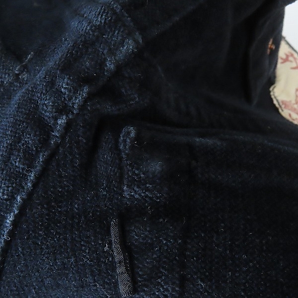 実際に弊社で買取させて頂いたEVISU/エヴィス Lot.2536 バックジップボンテージパンツ ベロア 28の画像 7枚目