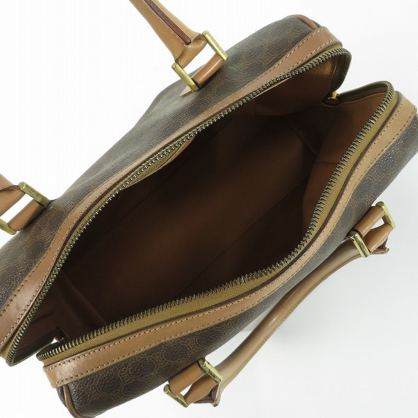 実際に弊社で買取させて頂いたCELINE/セリーヌ マカダム柄 ハンドバッグ/ミニボストンバッグ PVCレザーの画像 3枚目