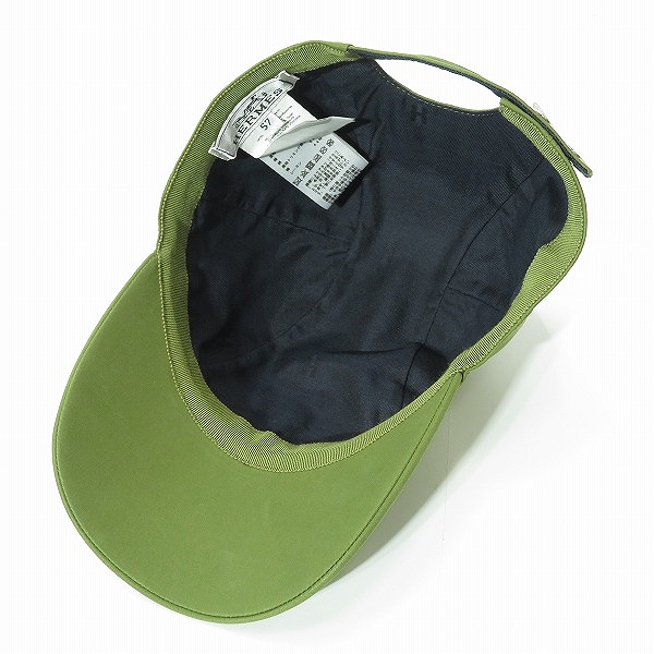 実際に弊社で買取させて頂いた【JPタグ】HERMES/エルメス 刺繍 ベースボールキャップ 57の画像 4枚目