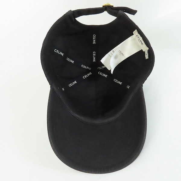 実際に弊社で買取させて頂いた【JPタグ】CELINE/セリーヌ ロゴ ベースボールキャップ 2AUA1242N/Mの画像 2枚目