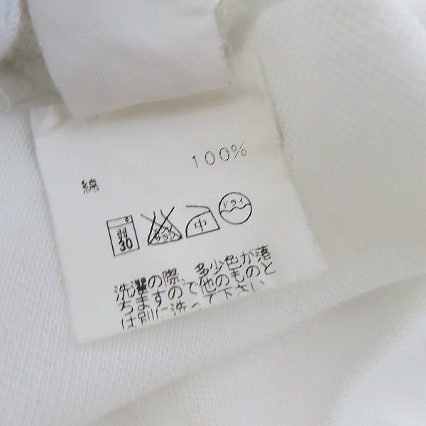 実際に弊社で買取させて頂いた【JPタグ】HERMES/エルメス Hロゴ ポロシャツ ホワイト/Mの画像 4枚目
