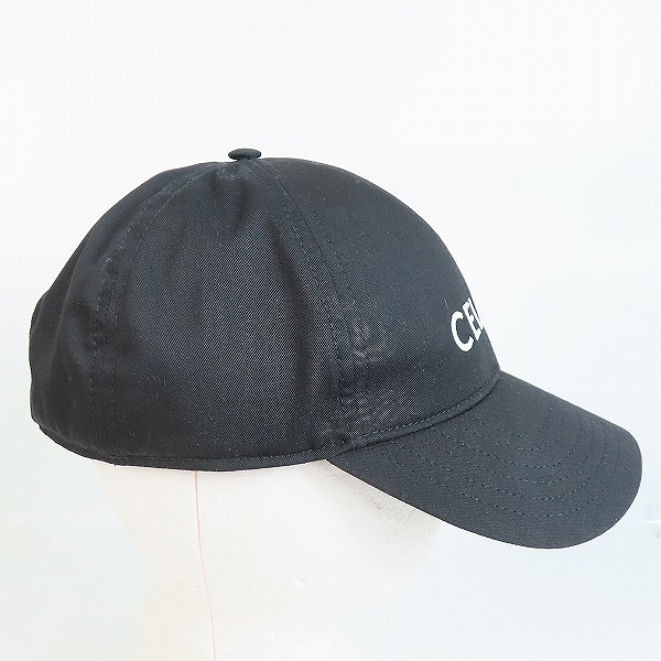 実際に弊社で買取させて頂いた【JPタグ】CELINE/セリーヌ ロゴ刺繍 ベースボール キャップ 2AUS9242N/Lの画像 4枚目