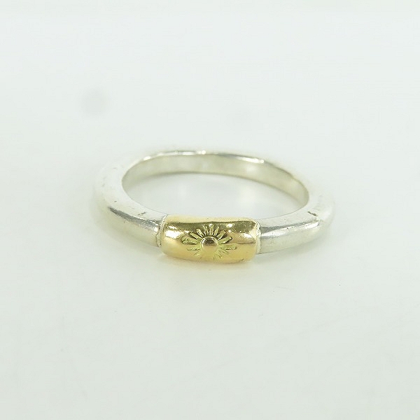 実際に弊社で買取させて頂いたARIZONA FREEDOM/アリゾナフリーダム  K18太陽神プレート付 マルセン型 リング 22.5号の画像 1枚目