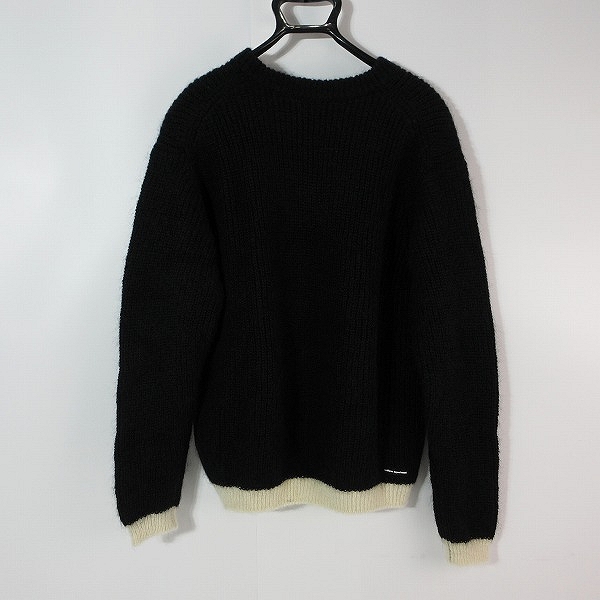 実際に弊社で買取させて頂いたuniform experiment/ユニフォームエクスペリメント モヘア/ウール クルーネックニットセーター UE-192073/2の画像 1枚目