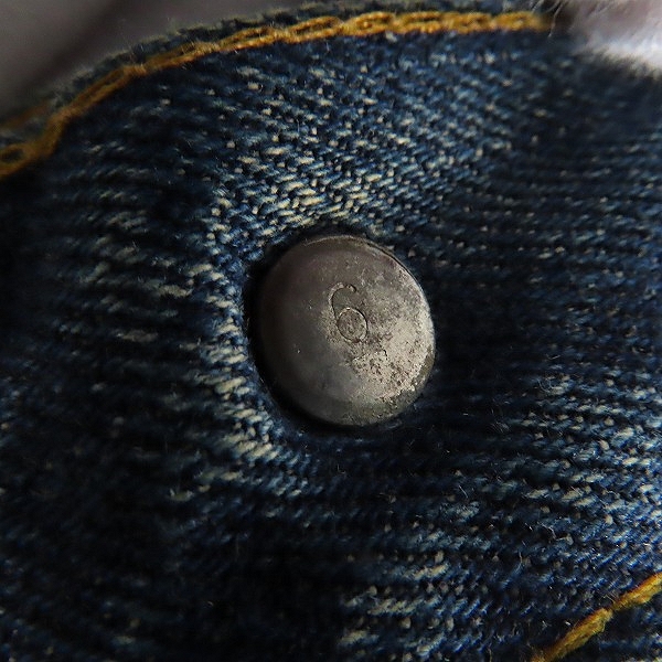 実際に弊社で買取させて頂いたLEVI'S/リーバイス 501 66前期 刻印6 スモールe 不均等V デニムパンツ /36の画像 6枚目