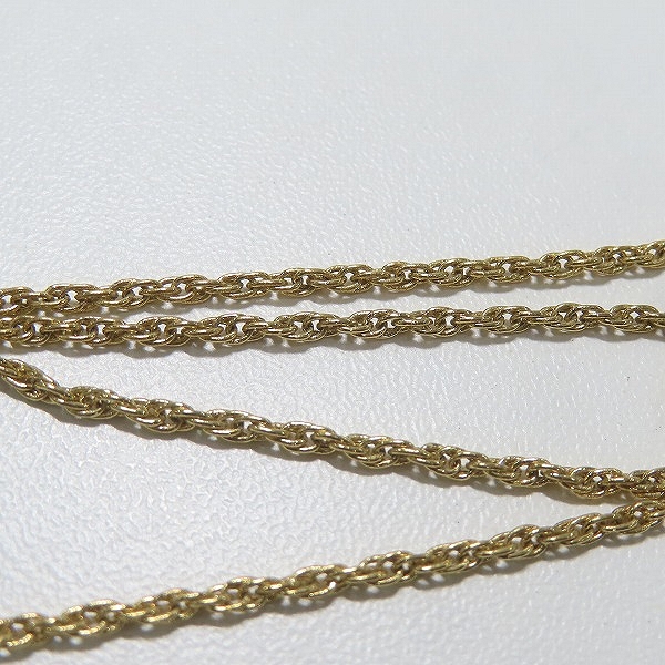 実際に弊社で買取させて頂いたGIVENCHY/ジバンシィ 4Gスクエアロゴ ネックレス ゴールドの画像 6枚目