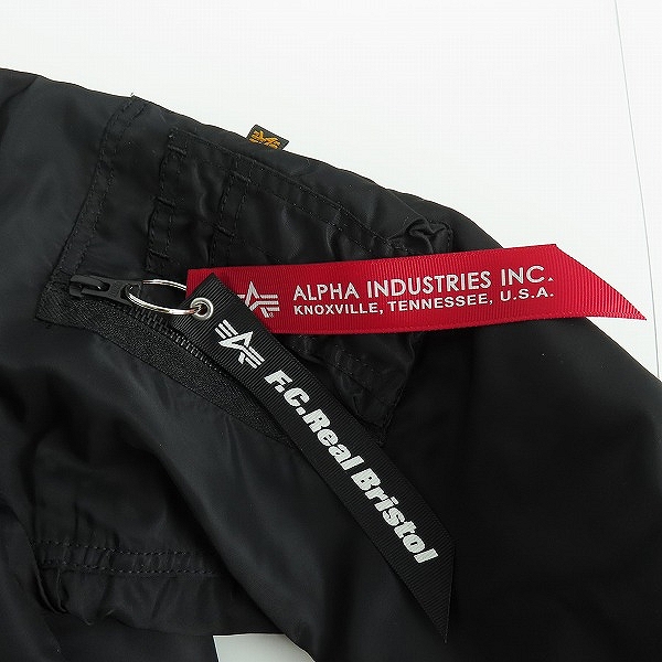 実際に弊社で買取させて頂いたF.C.Real Bristol×ALPHA INDUSTRIES/エフシーレアルブリストル×アルファ MA-1 フライトジャケット リバーシブル/Mの画像 7枚目